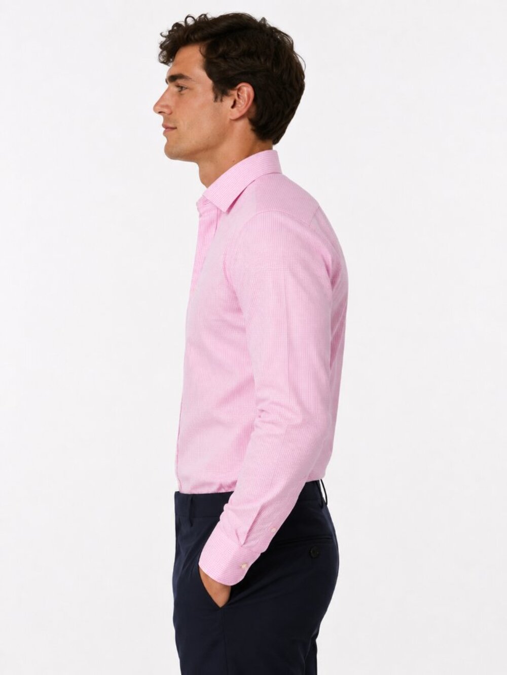 David Donahue Pink Dress Shirt – Size 17.5 / 34-35 – New ✨ - Picture 2 of 6